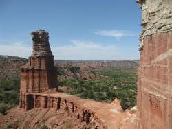 Hiking in the Palo Duro Park near Amarillo, Texas